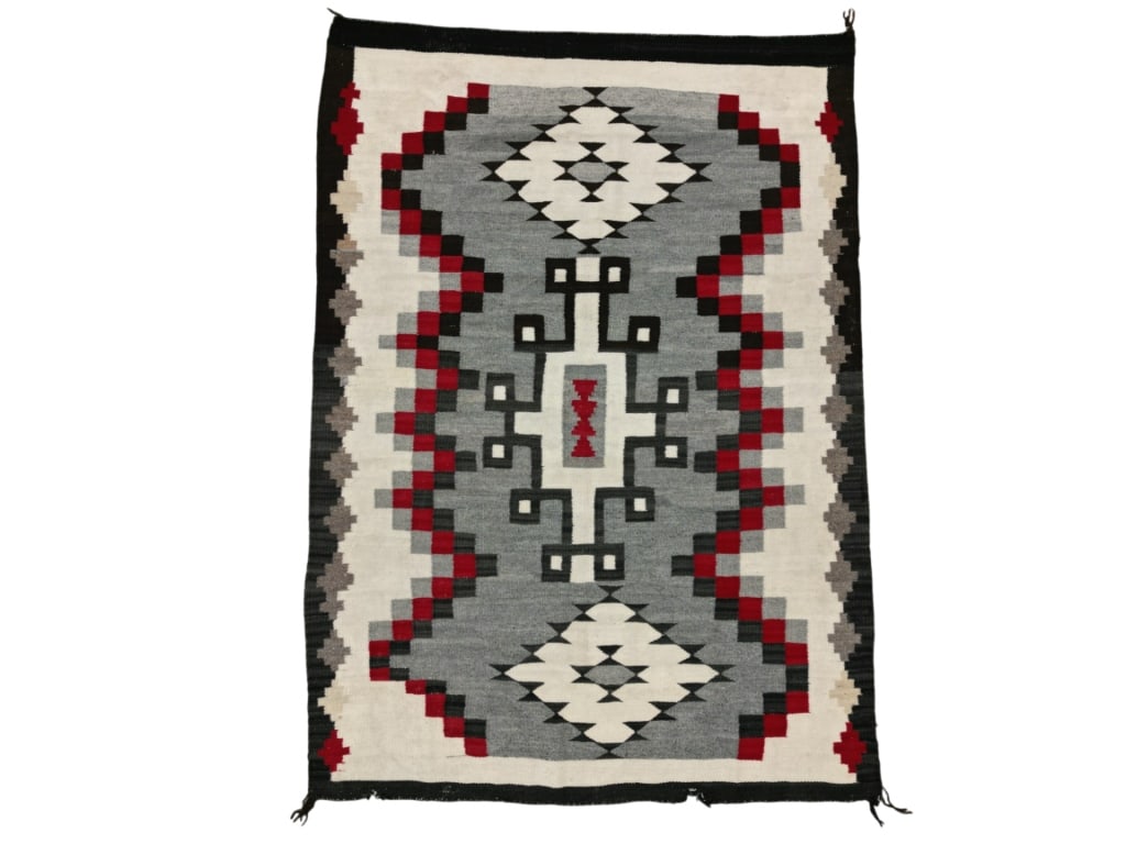 Ca. 1890- Navajo Ganado Hubbell Trading Post Rug (1 of 8)