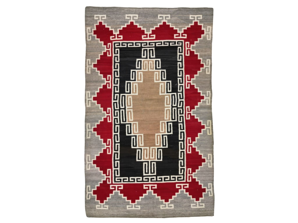 ca. 1890 Navajo J.B. Moore Plate XXV Crystal Rug (1 of 20)