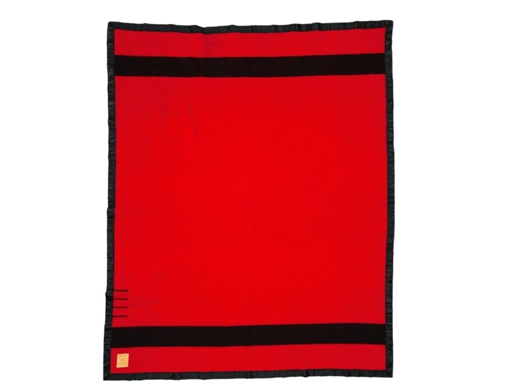C. 1950 Hudson's Bay Four Point Wool Trade Blanket (1 of 7)