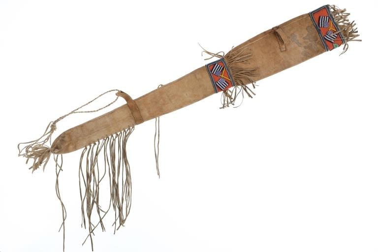 19th C. Crow Beaded Musket Scabbard ex-Museum (1 of 12)
