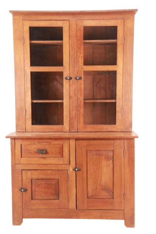 Antique Rustic Step-Back Cupboard, ca. 1890s-1900s (1 of 18)