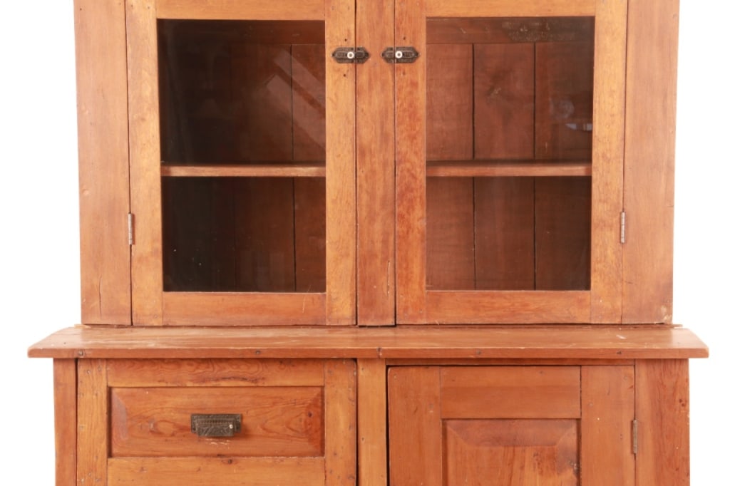Antique Rustic Step-Back Cupboard, ca. 1890s-1900s - 6