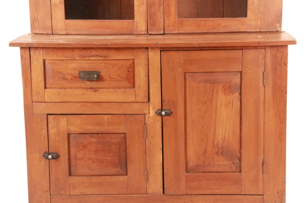 Antique Rustic Step-Back Cupboard, ca. 1890s-1900s - 7