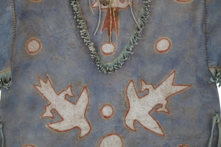 Arapaho Ghost Dance Revival Painted Shirt 20th-C. - 4