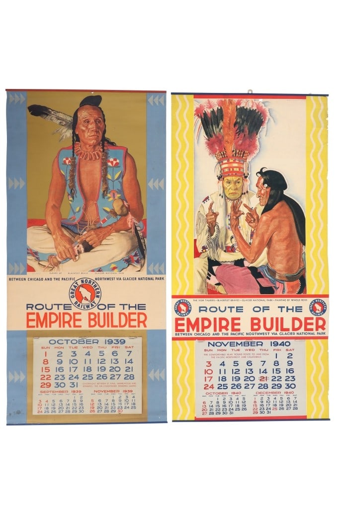 Great Northern Railway Winold Reiss Calendars (2) (1 of 10)