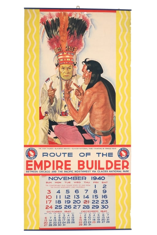 Great Northern Railway Winold Reiss Calendars (2) - 2