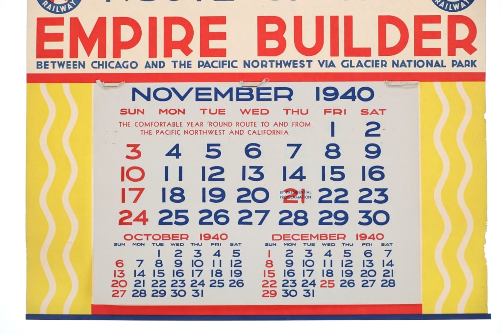 Great Northern Railway Winold Reiss Calendars (2) - 6