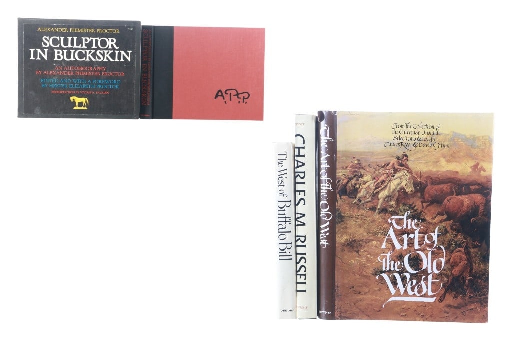 C. M. Russell, Buffalo Bill & Western Books (4) (1 of 20)