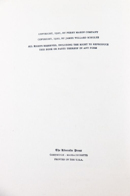 James Willard Schultz Western Books (2) - 7