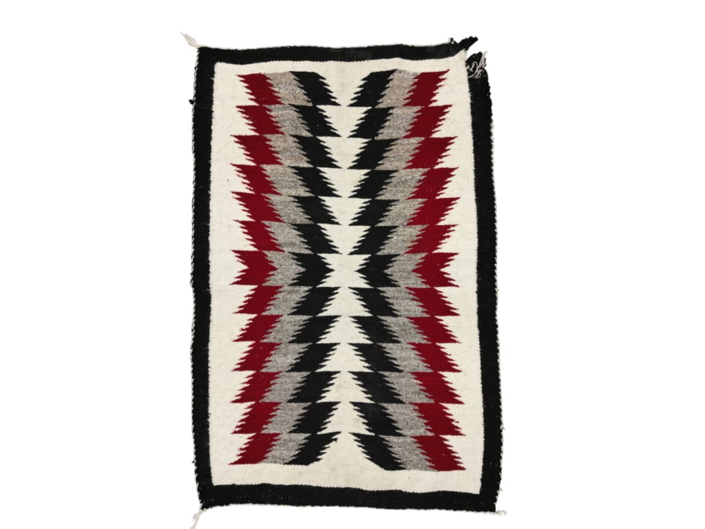 Ca. 1930's Navajo Ganado Eye Dazzler Rug (1 of 8)