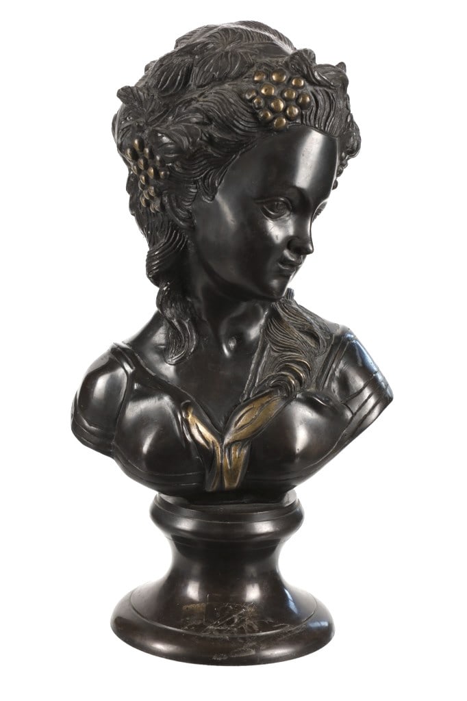 Early Antique Paris Triarn Tiam Bronze Bust Sculpt (1 of 10)