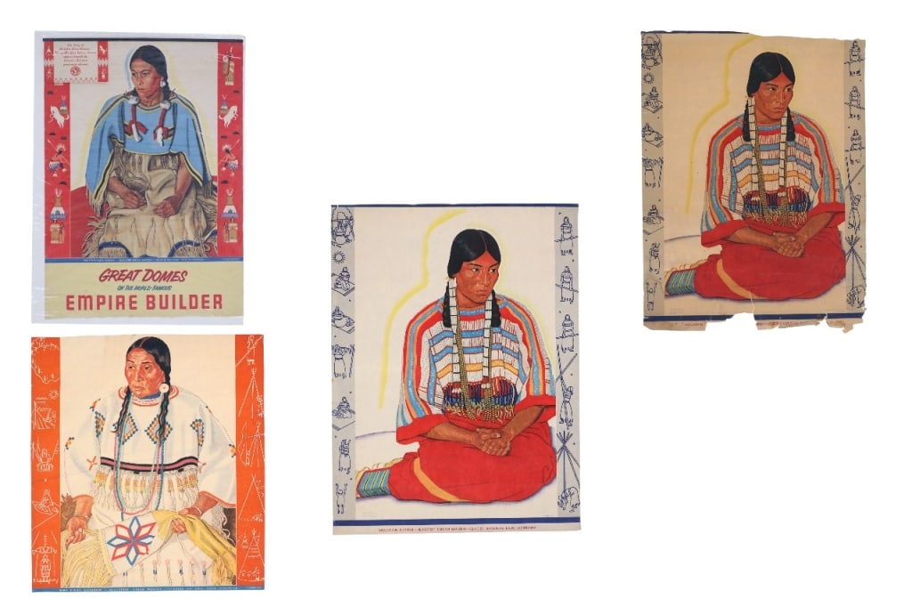 Winold Reiss GNRR Calendar Toppers 1940-50s (4) (1 of 5)