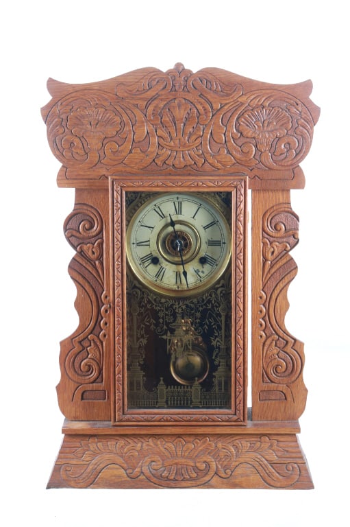 Vintage New Haven Gingerbread Mantel Clock (1 of 9)