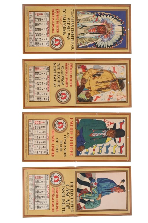 Great Northern RR Calendars Winold Reiss 1930 (1 of 5)