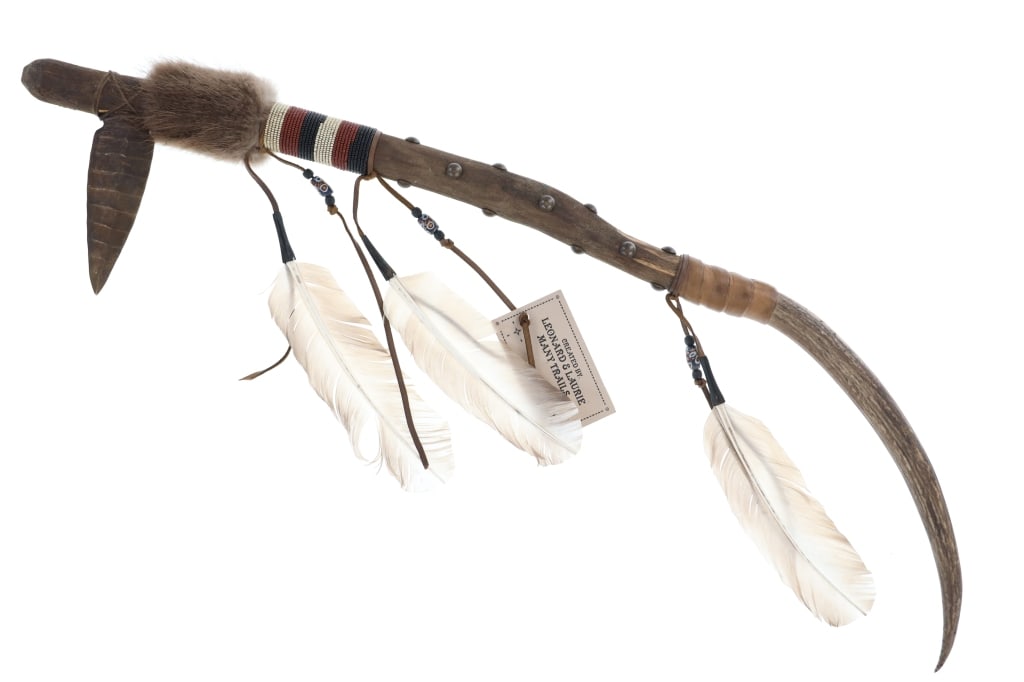 Chippewa/ Cree Many Trails Spontoon War Club (1 of 11)