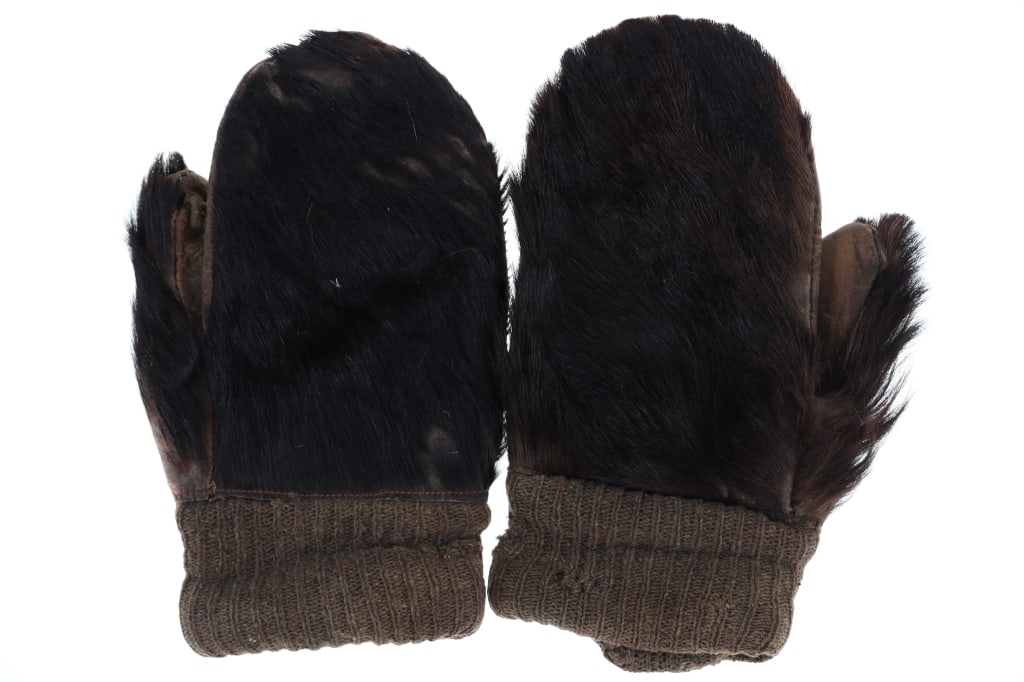 Blackfeet Chief Little Dog Owned Black Bear Gloves (1 of 13)