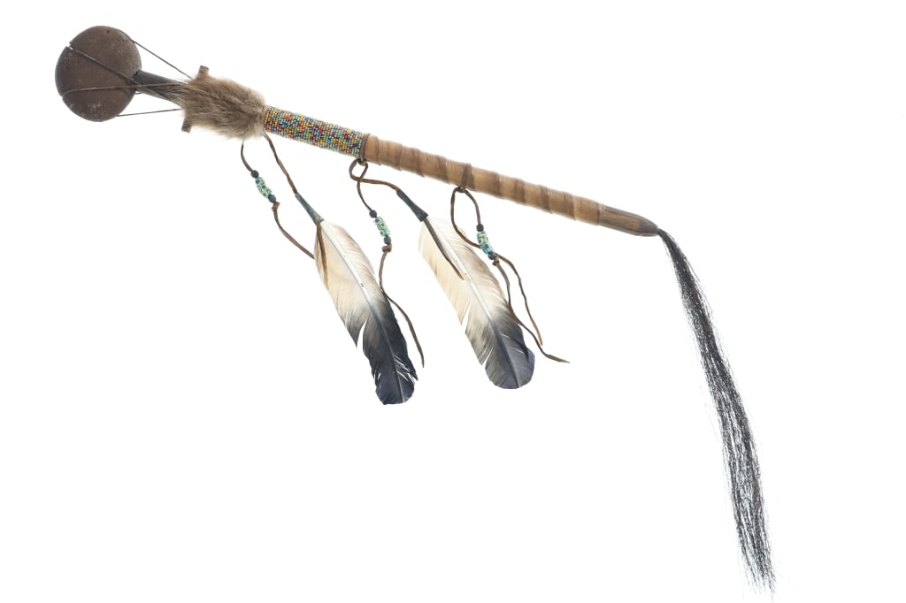 Southern Plains Indians Wrapped & Beaded War Club (1 of 15)