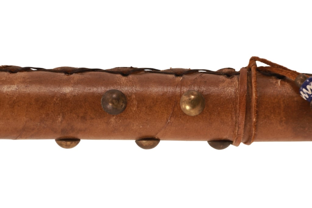 Chippewa Cree Parfleche Wrapped War Lance - 10