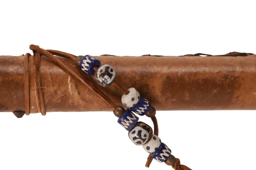 Chippewa Cree Parfleche Wrapped War Lance - 8