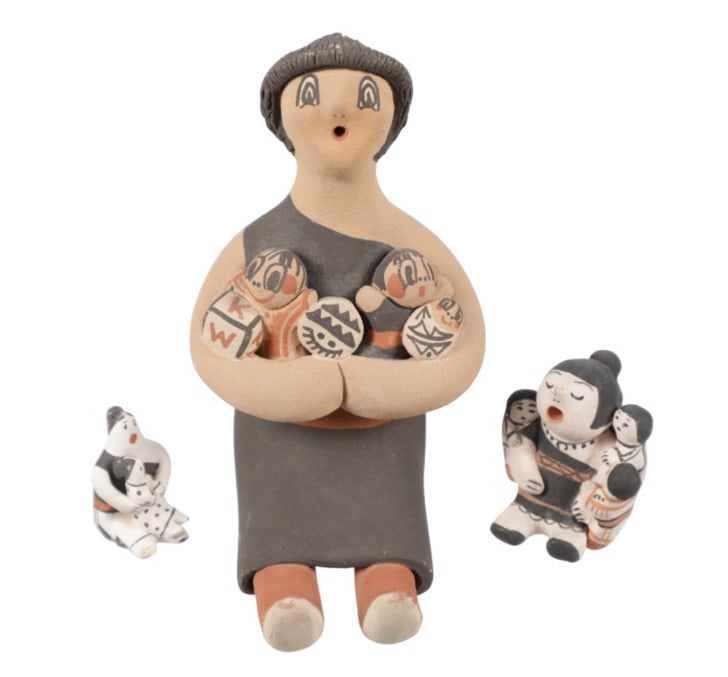 Acoma, Cochiti & Jemez Storyteller Figures c. 1960 (1 of 20)