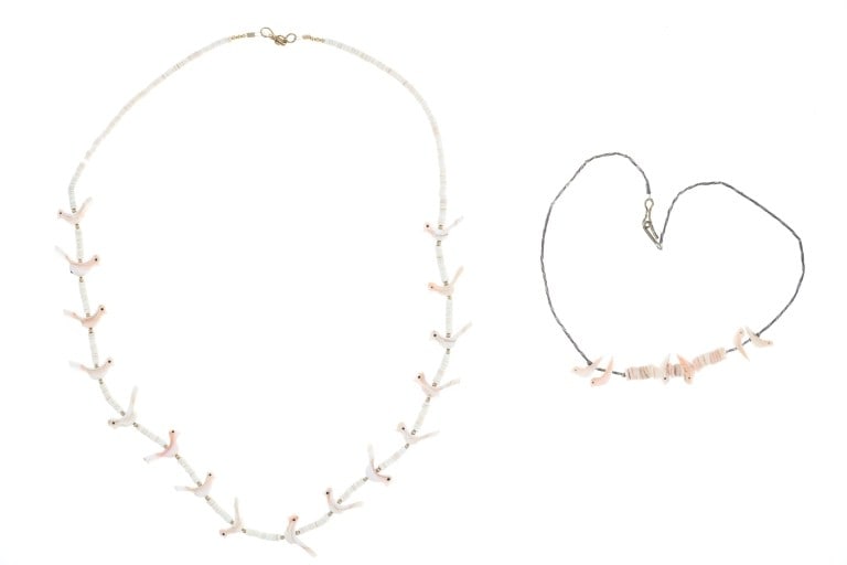 Vintage Navajo Old Pawn Heishi Fetish Necklaces: For your consideration is this Navajo Old Pawn Heishi Fetish Necklaces, circa 1960s - 1970s. The term Old Pawn (aka "dead pawn") originated from the turn of the last century, as Navajo?s (as well as