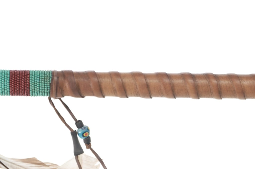 Chippewa/ Cree Many Trails Turtle Dancing Stick - 5