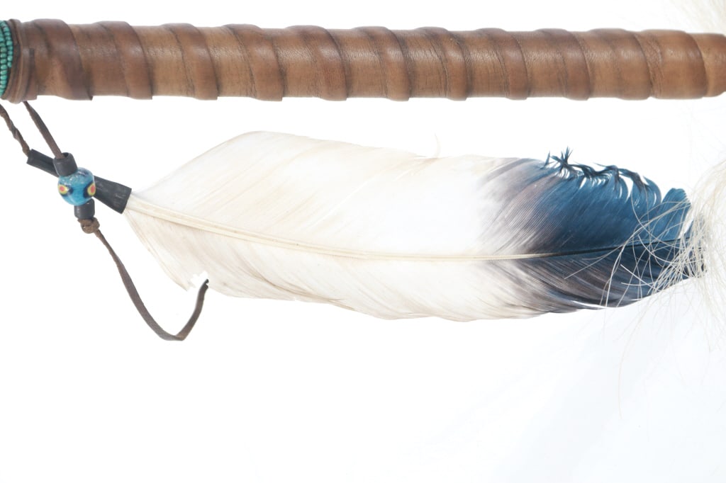 Chippewa/ Cree Many Trails Turtle Dancing Stick - 8