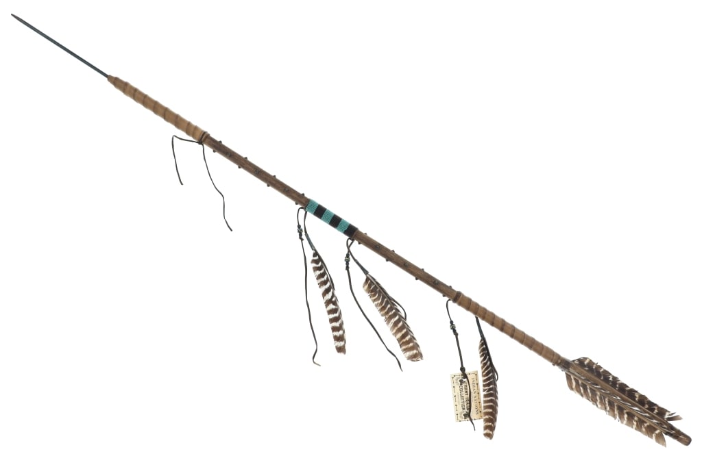 Chippewa Cree Many Trails Beaded Throwing Arrows - 10