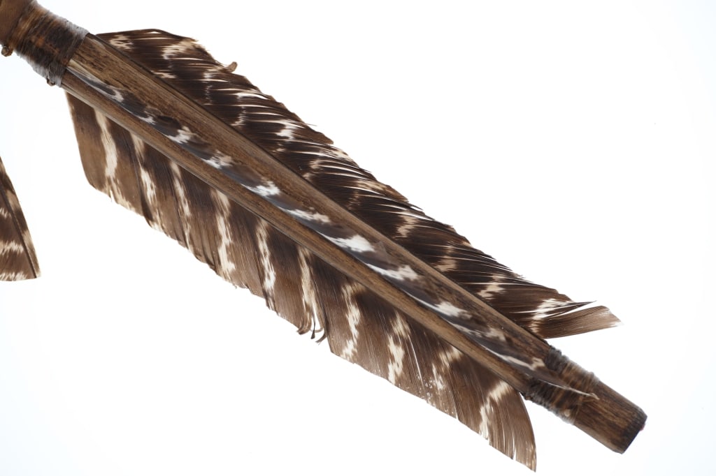 Chippewa Cree Many Trails Beaded Throwing Arrows - 17