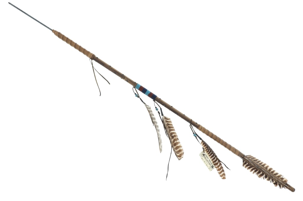 Chippewa Cree Many Trails Beaded Throwing Arrows - 2