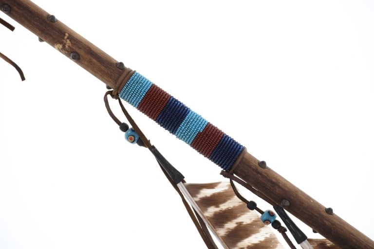 Chippewa Cree Many Trails Beaded Throwing Arrows - 6