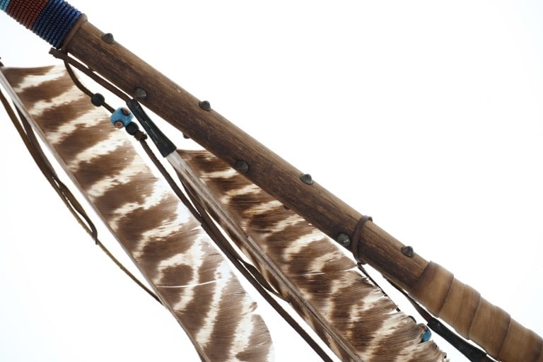 Chippewa Cree Many Trails Beaded Throwing Arrows - 7