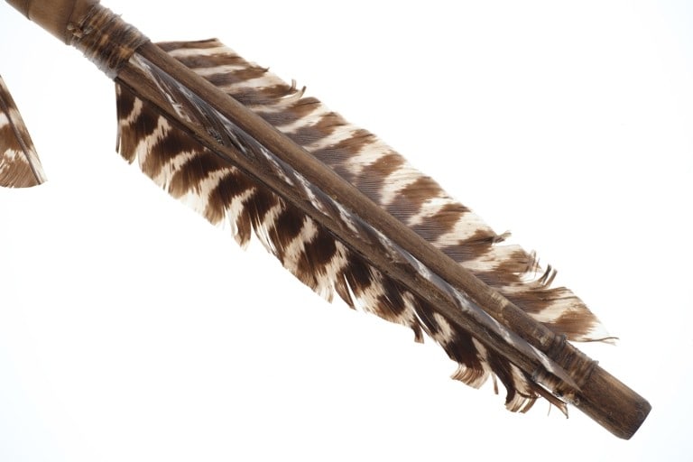 Chippewa Cree Many Trails Beaded Throwing Arrows - 9