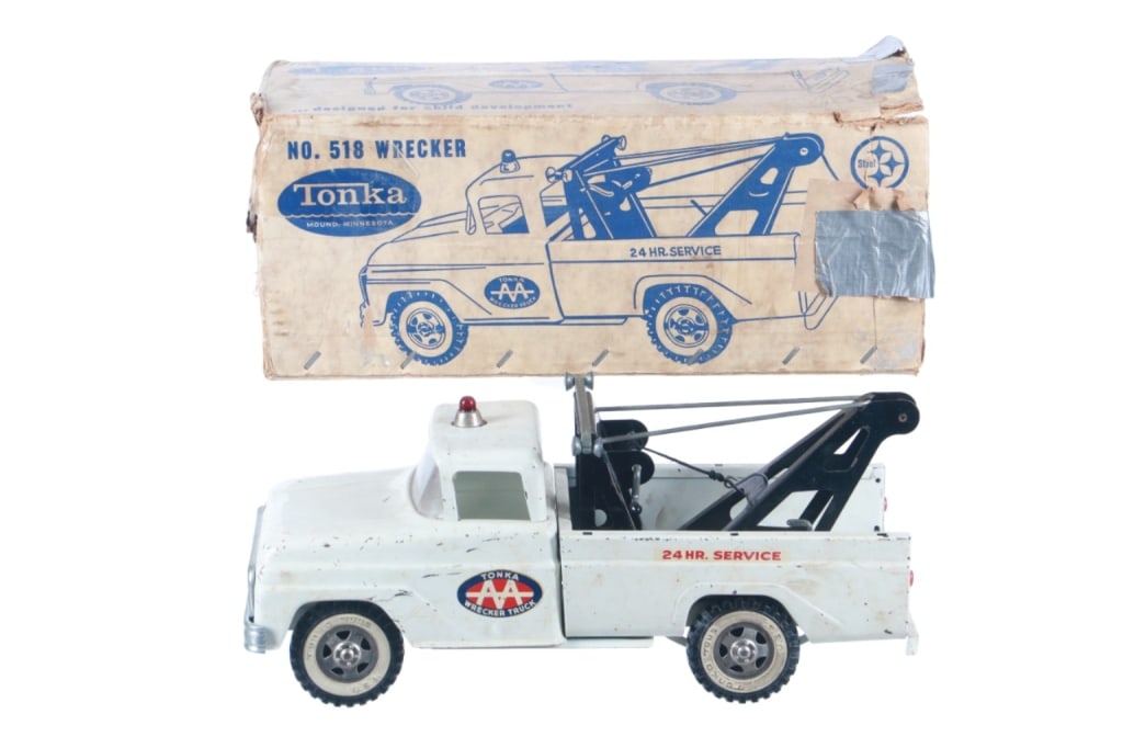 Original Tonka 1963 Wrecker #518 w/ Box (1 of 7)