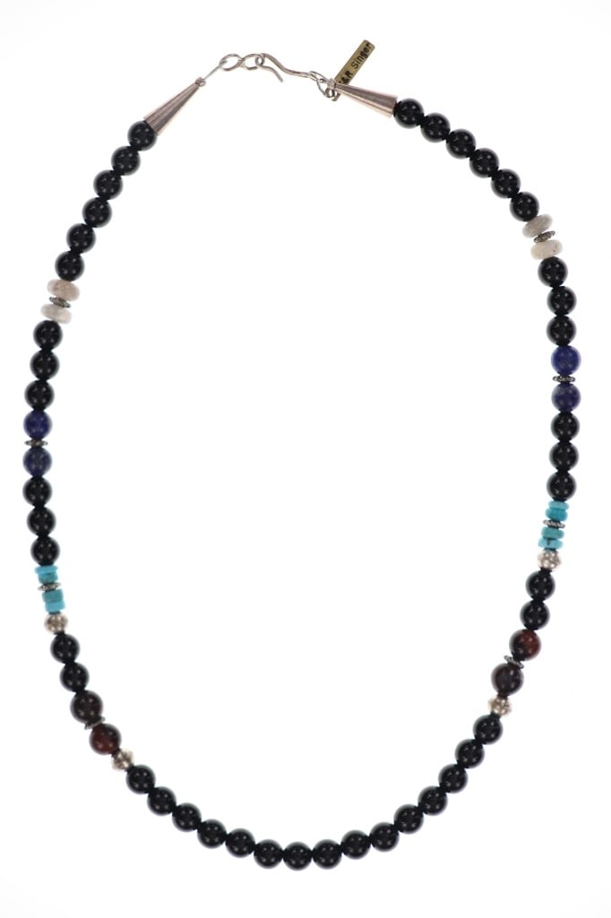Navajo Tommy Rose Singer Multi-Stone Necklace (1 of 5)