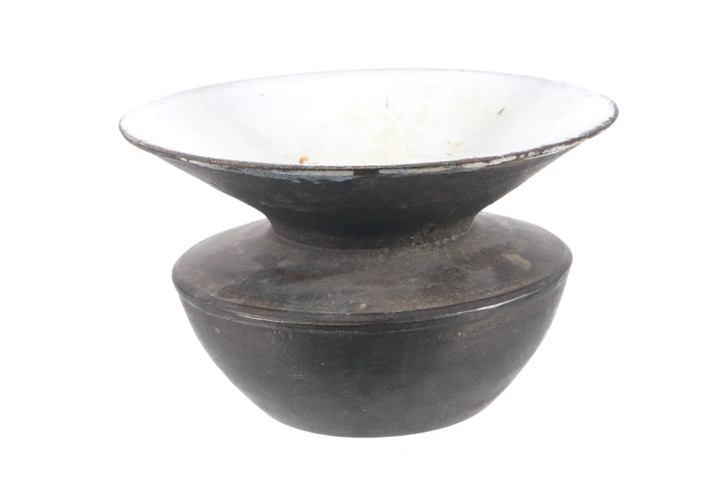 Cast Iron & Porcelain Railroad Spittoon Early 1900 (1 of 5)