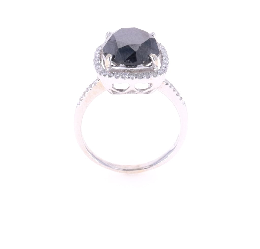 GGA Elegant 6.54 CTW Black Diamond Ring (1 of 8)