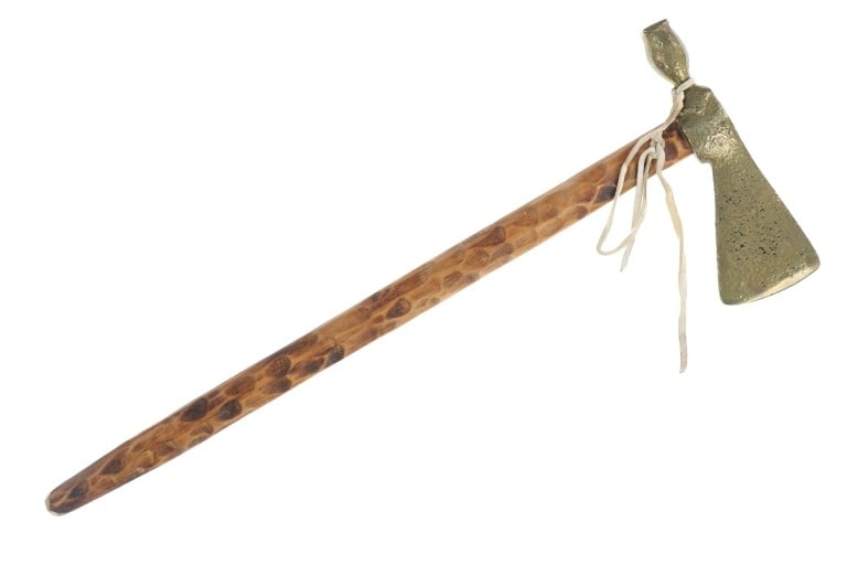 Solid Brass Head & Wood Handle Tomahawk - 2