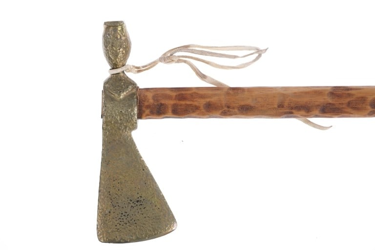 Solid Brass Head & Wood Handle Tomahawk - 3