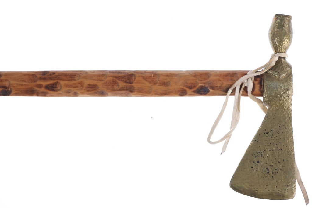 Solid Brass Head & Wood Handle Tomahawk - 6