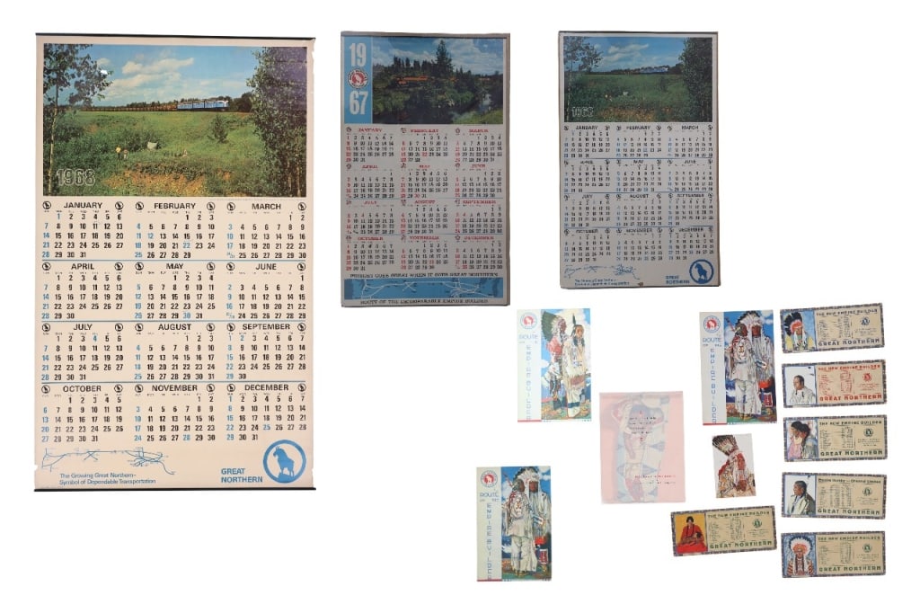 Great Northern RR Large Format Calendars 1967-68 (1 of 17)