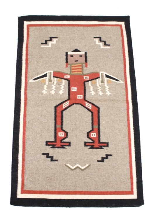 Large Navajo Yei Be Chei Style Custom Woven Rug (1 of 9)