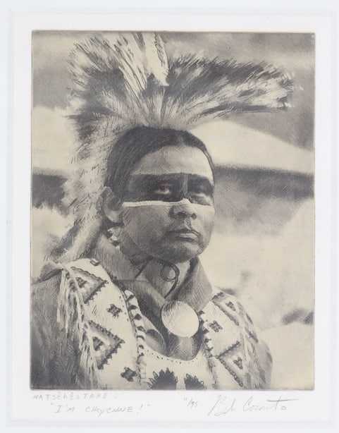 Bob Coronato Chine-Coll? "Natsehestahe" Etching (1 of 10)