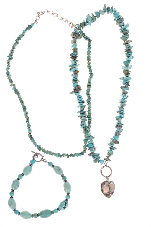 Navajo Polished & Nugget Turquoise Jewelry (1 of 7)