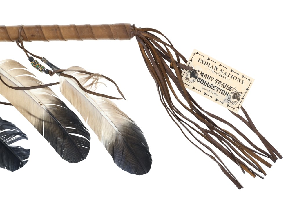 Chippewa Cree Turtle Shell Hoop Dance Stick - 7