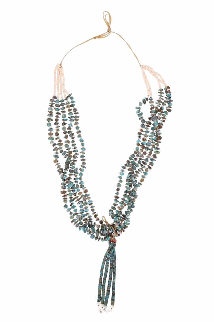 Kewa Pueblo Randy Garcia Turquoise Heishi Necklace (1 of 6)
