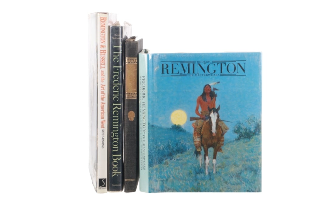 Frederic Remington Art Books 1940s-1990s (4): Featured in this lot are four, Frederic Remington art books from the mid to late 20th century. The books in this lot are as follows: "Frederic Remington: Artist of the Old West - With A