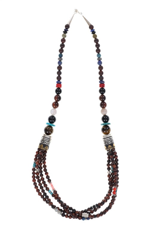 Navajo Tommy & Rose Singer Multistone Necklace (1 of 4)