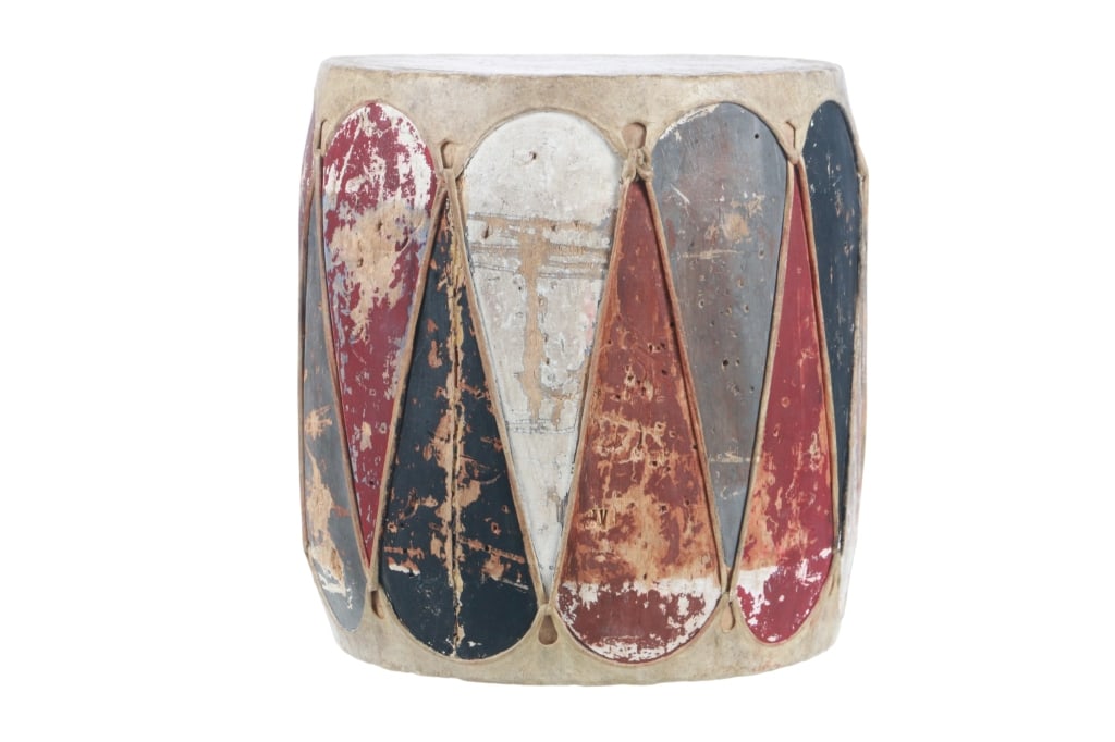 19th C. Cochiti Pueblo Painted Parfleche Drum (1 of 7)