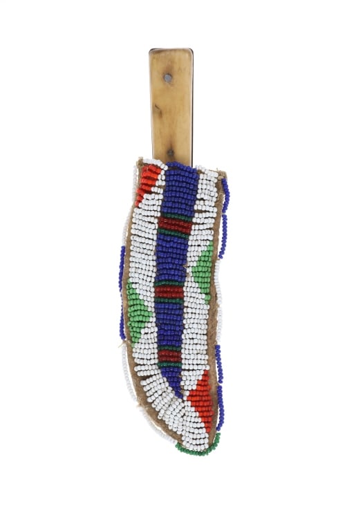ca. 1870 Sioux Beaded Knife Sheath ex-Manitou (1 of 7)
